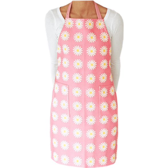 Tablier Marguerites Rose