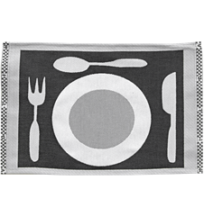 Set de Table Assiette Noir