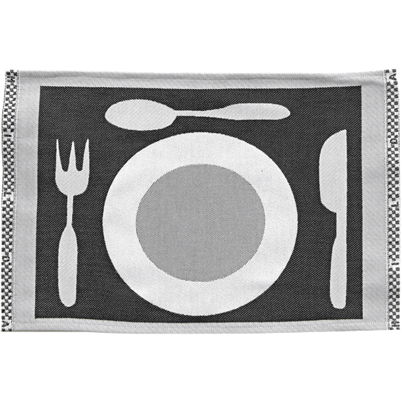 Set de Table Assiette Noir