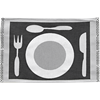 Set de Table Assiette Noir