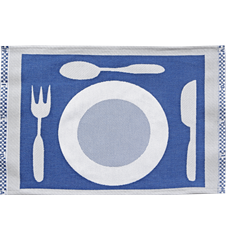 Table mat Plate Blue