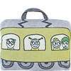 Taie d'oreiller/sac Train Jaune Vert