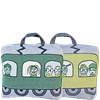 Taie d'oreiller/sac Train Jaune Vert