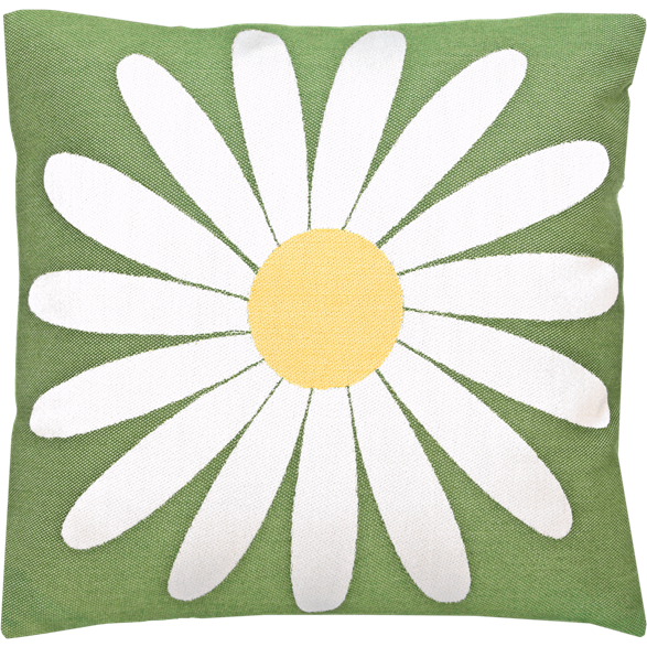 Kissenbezug 45x45cm Wiesen-Margerite Grün