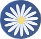 Coussin de siège Marguerite Bleu