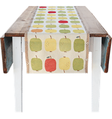 Tissu 35cm Pommes Rouge