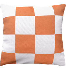 Kuddfodral 45x45cm RutaRand Orange