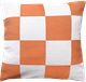 Kissenbezug 45x45cm Kariert Orange