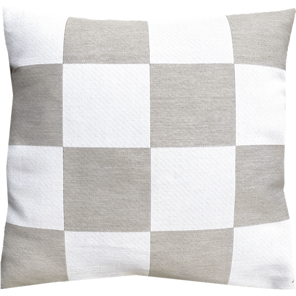 Kuddfodral 45x45cm RutaRand Lingrå