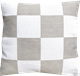 Taie d'oreiller 45x45cm Carreaux Gris Clairs