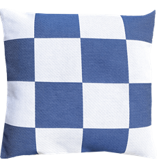 Cushion cover 45x45 Checkered Blue