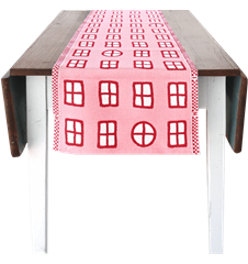 Tissu 35cm Fenêtre Rose