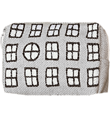 Pouch 12cm Windows Grey