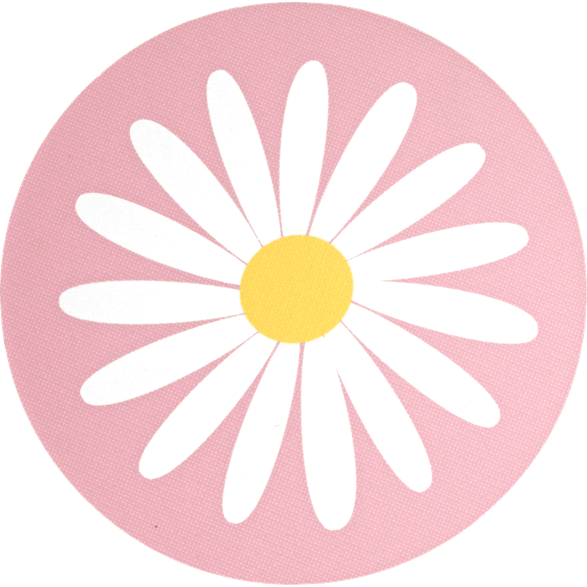 Grytunderlägg Prästkrage Rosa