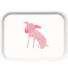 Tray Small Pig Sitting