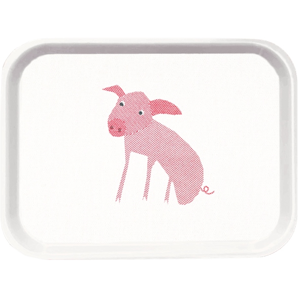 Tray Small Pig Sitting