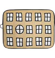 Pochette d'ordinateur Fenêtre Jaune