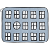 Laptop case Windows Blue