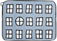 Laptoptasche Fenster Blau