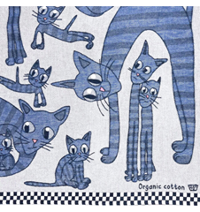 Throw Cat blue