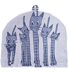 Tea cosy Cat Blue