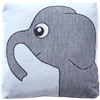 Kuddfodral 30x30cm mjuk Elefant Blå