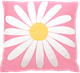 Kuddfodral 30x30cm Prästkrage Rosa
