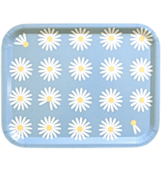 Plateau Marguerite Bleu Clair