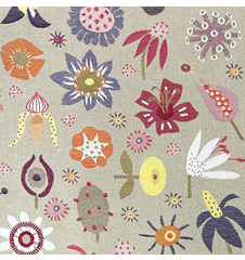 Tissu 145cm Fleurs