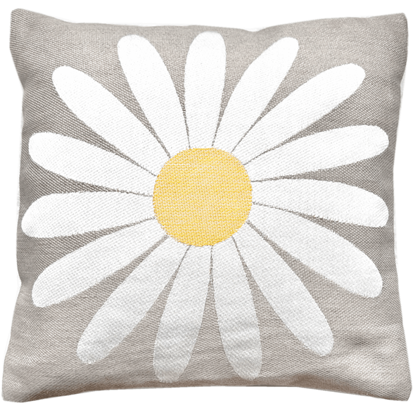 Kuddfodral 30x30cm Prästkrage Lingrå
