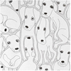 Tissu 145cm Grands Chiens Gris