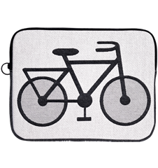 Laptop case Bicycle White