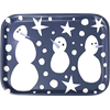 Tray Small Snowman Blue