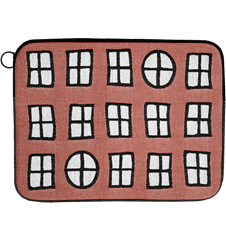 Laptoptasche Fenster Fenster Rostrot