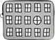 Laptoptasche Fenster Grau
