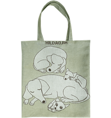 Tote S Hund grön