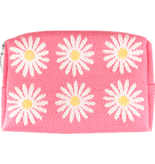 Kulturbeutel 12cm Wiesen-Margerite Rosa