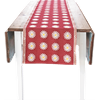 Tissu 35cm Marguerite Rouge Foncé