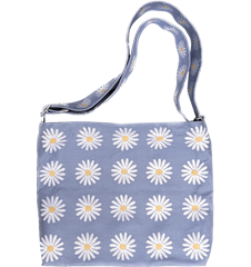 Messenger bag Prästkrage Ljusblå