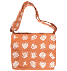 Messenger Bag Wiesen-Margerite Orange