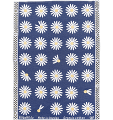 Essuie-mains Marguerites Bleu