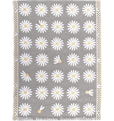 Essuie-mains Marguerites Gris Clair