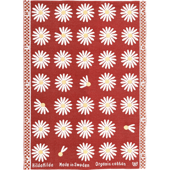 Handtuch Wiesen-Margerite Rot