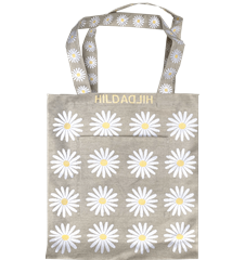Tote L Daisy Light Gray