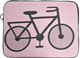 Pochette d'ordinateur Vélo Rose