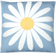 Kissenbezug 45x45cm Wiesen-Margerite Hellblau