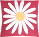 Kissenbezug 45x45cmWiesen-Margerite Dunkelrot