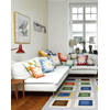 Taie d'oreiller 45x45cm Margerite Grise Claire