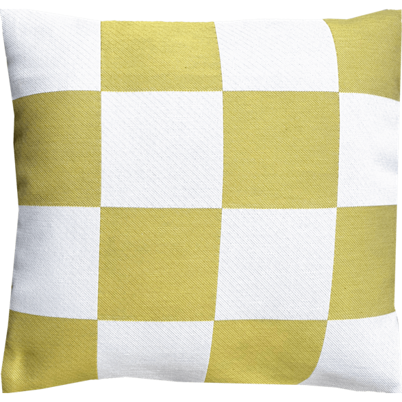 Cushion cover 45x45 Checkered Lime