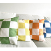 Cushion cover 45x45 Checkered Lime